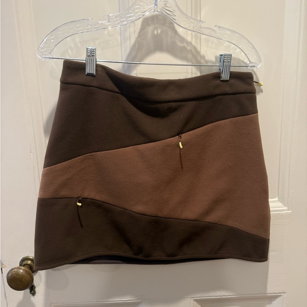 Woolrich Two-Tone Mini Skirt